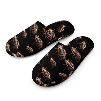 Generic Cockroach Mens Cozy Memory Foam Slippers Warm Cotton House Shoes Comfy Slipper for Indoor Outdoor