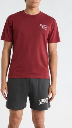 Museum of Peace and Quiet Scribble Cotton Graphic T-Shirt in Burgundy at Nordstrom, Size Xx-Large