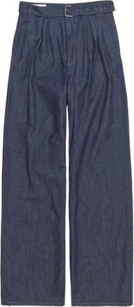 Dries Van Noten Pantalone Wide Broeken - Heren - Wijde Broeken - Blauw - M - Broeken