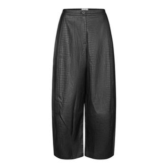 Lollys Laundry Pantalones Crop - Trousers - Mujer - Negro - XS