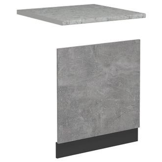 Vicco Frontal Para Lavavajillas R-line, Hormig&oacute;n, 60 Cm, Et M&aacute;rmol Vicco