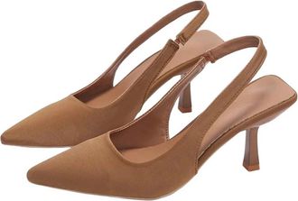 Generic Womens Luxury Office Pointed Toe High Heel Pumps Fashion Stiletto Wedding Party Dress Shoes Khaki