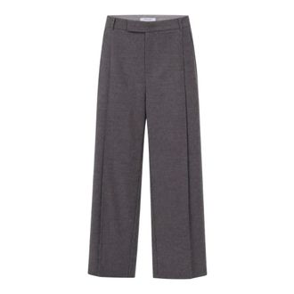 Patrizia Pepe Dames, Broeken, Grijs, Maat: L Flanel