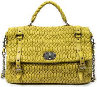 Miu Miu Pre-owned Womens Large Turnlock Briefcase Shoulder Bag - Green - One Size