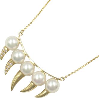 Tasaki Diamond Pearl K18 Necklace