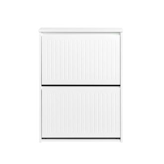 SoBuy Zapatero con 2 puertas blanco