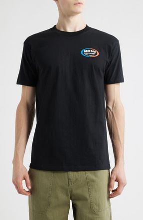Brixton Rhett Cotton Graphic T-Shirt in Black at Nordstrom, Size X-Large