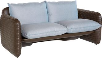 Slide Mara Sofa Cioccolato - Cotton White Originale Slide Di Design Per Giardino Esterno Interno Colorata Moderna Polietilene Made In Italy Sedia Seduta Pol