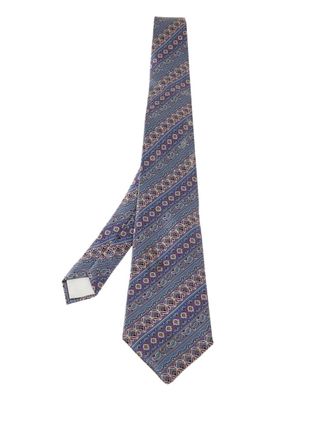 Lanvin Stropdas met paisley-print - Paars