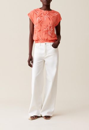 Claudie Pierlot Top dos nu &agrave; motif floral