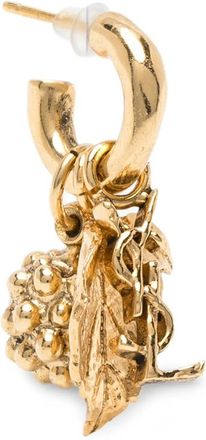 Saint Laurent Leaf-pendant Hoop Earrings
