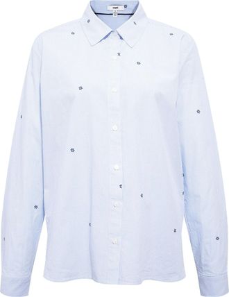 Mavi Langarmbluse MAVI Mavi Langarmhemd Long Sleeve Woven, Damen, Gr. XS, blau, Obermaterial: 100% Baumwolle CO., Blusen Langarmbluse