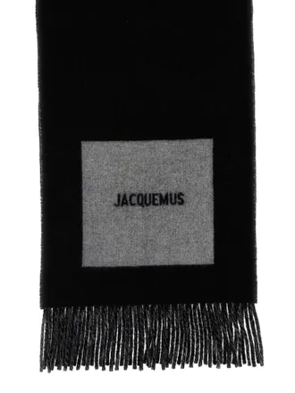 Jacquemus Virgin Wool Scarf - Black