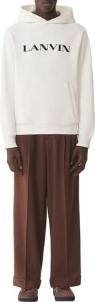 Lanvin Embroidered Cotton Hoodie in Cloth at Nordstrom, Size Xx-Large