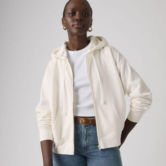 Levi's Everyday Zip Hoodie - Womens - XS - White