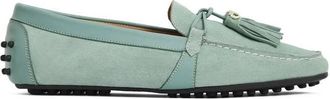 FAIRFAX & FAVOR Womens Rutland Driver Shoes In Mint Suede
