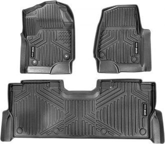 OEM Alfombrillas Para Autom&oacute;vil, Aptas Para Ford F-250/f-350/f-450 2017-2022, 3 Piezas De Revestimientos Para La Primera Y Segunda Fila, Tpe, Todo Tipo De