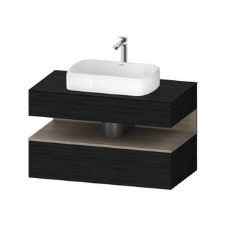 Duravit Duravit - Qatego Consola Mueble Bajo Lavabo, 1 Extra&iacute;ble, 1 Caj&oacute;n