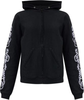 Balenciaga Hoodie met ritssluiting - Dames - Vesten met rits - Zwart - S - Katoen - Hoodies & sweatvesten