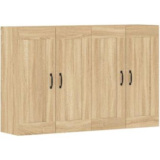 vidaXL Armarios De Pared 2 Uds Madera De Ingenier&iacute;a Roble Sonoma Vidaxl