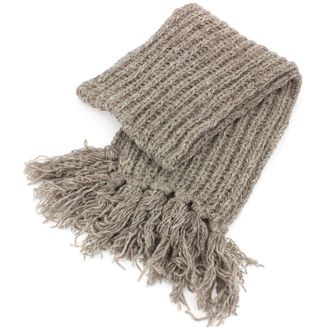 Loud Elephant Chunky Wool Knit Scarf - Oatmeal