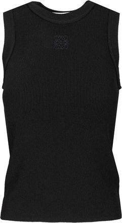 Loewe Tops, Dames, Zwart, M, Polyester, Anagram Tank Top