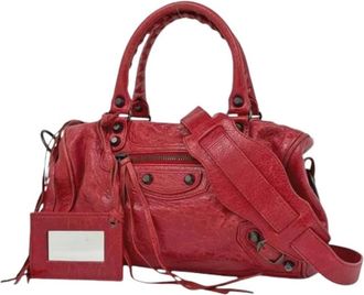 Balenciaga Pre-owned Handbags, female, Red, Size: ONE SIZE Pre-owned Vintage Shoulder Bag