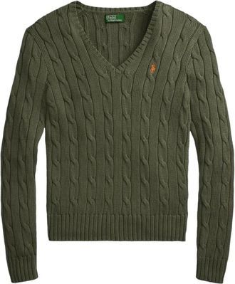 Ralph Lauren Dames, Truien, Groen, Maat: M Katoen