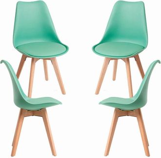 Regalos Miguel Regalos Miguel - Packs Sillas Comedor - Pack 4 Sillas Synk Basic - Verde Jade