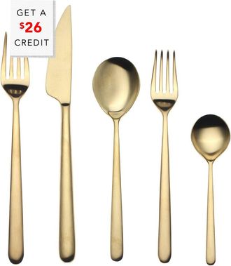 Mepra 5Pc Flatware Set With $26 Credit