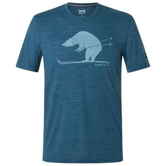 super.natural Ski Karl Tee Merinoshirt f&uuml;r Herren | blau