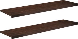 vidaXL Alfeizares 2 Uds. Marr&oacute;n Oscuro 160 X 40 X 2 Cm Vidaxl
