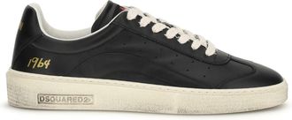 Dsquared2 Mens Sneakers Rider Black Calf Leather Upper: Trainers