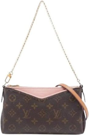Louis Vuitton Pre-owned Pallas Clutch - Dames - Pre-owned - Bruin - Maat: ONE Size