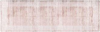 vidaXL Alfombra lavable antideslizante beige 80x300 cm Vidaxl