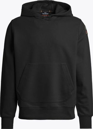 Parajumpers Mens Everest Pullover Hoodie in Black Cotton - Size X-Large