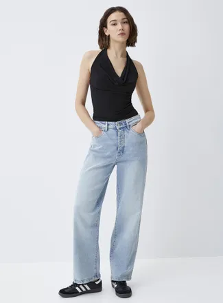 Twik Womens High-rise straight-leg jean Soul fit