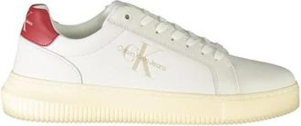 Calvin Klein Moderne Witte Sneakers Model Yw 0Yw 00022 - Heren - Sneakers - Wit - 41 EU - Polyester - Schoenen