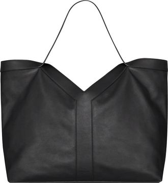 Saint Laurent Y Large Tote - Heren - Shoppers - Zwart - ONE Size - Leer - Tassen
