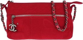 Chanel Pre-owned Cross Body Bags, female, Red, Size: ONE SIZE Pre-owned Vintage Cross Body Bag