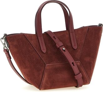 Brunello Cucinelli Womens Tote Bordeaux Calfskin Leather