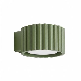 Sollux Lighting Aplique verde oliva aluminio alt. 6 cm
