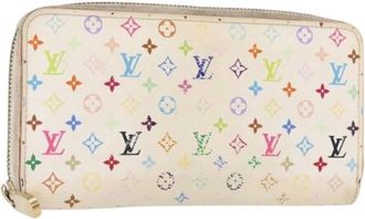 Louis Vuitton Pre-owned Wallets, female, White, Size: ONE SIZE Pre-owned Canvas Wallet
