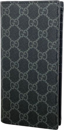 Gucci Gray Pvc Long Wallet (Bi-Fold) (Pre-Owned)