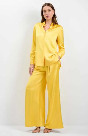 Trina Turk Bristlecone Satin Shirt