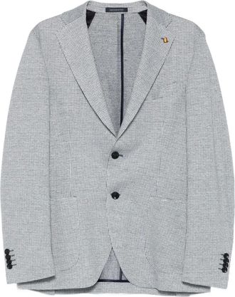 Sartoria Latorre Blazer met pied-de-poule print - Blauw