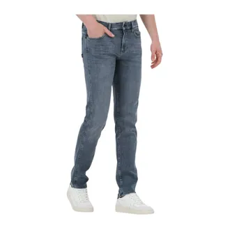 HUGO BOSS Jeans, Heren, Grijs, W31 L34, Katoen, Delaware Slim-fit Jeans