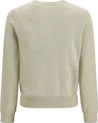 Isabel Marant Womens Lanta Sweater Light Grey-Light Yellow Wool Ovis Aries; Cotton Grey/light