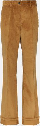 Miu Miu Low-rise cotton corduroy pants