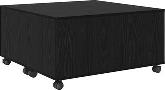 vidaXL Vidaxl - Coffee Table Black oak 75 x 75 x 38 cm Engineered wood